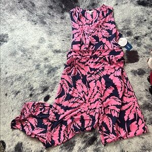 La Mer Pink and Navy Dress